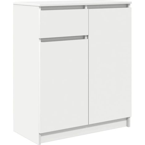 Maison Exclusive - Buffet avec tiroir blanc 71x35x84 cm bois d'ingénierie