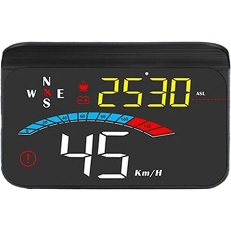 Accessoires Électroniques GPS M16 HUD, Affichage Tête Haute, Compteur De Vitesse, Alarme De Vitesse, Pare-brise For Toutes Les Voitures, Projecteur Instrument Multifonctionnel (1/5)