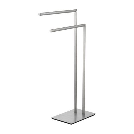 Support de salle de bain pour serviettes Recco WENKO, Stable Détaché Cintre 2 Bras (1/5)