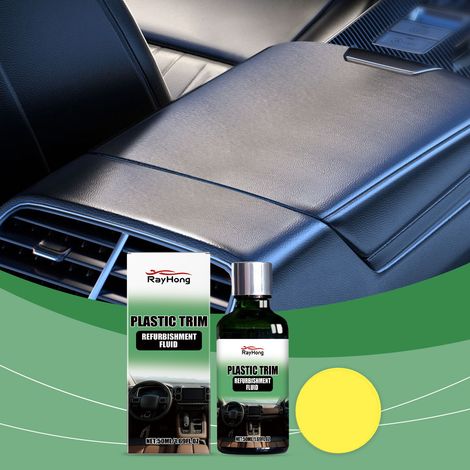 Car refurbishment kit, plastic parts polishing, cleaning, stain removal, and stain prevention car wash - 50ml + 1 sponge -- BIEMMEDUE (1/5)