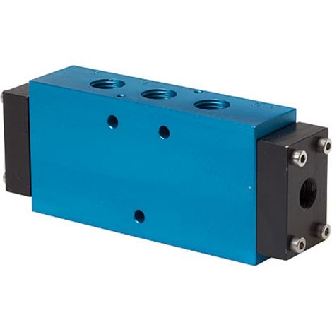 Riegler 5/2-Wegeventil, beidseitig pneumatisch, bistabil, G 1/2, DN 15 (1/3)