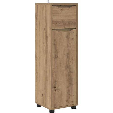 Badezimmerschrank mit Regal Artisan-Eiche 30,5 x 30 x 101 cm vidaXL