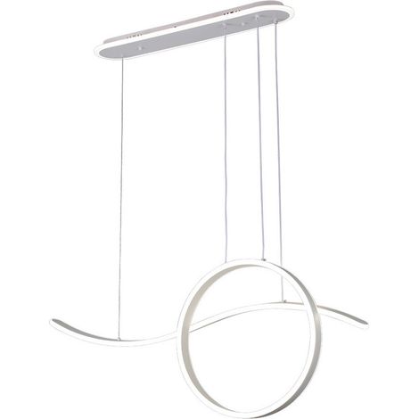 Suspension Style, blanche, 205 W, 17 940 lm, 3 000–6 000 K, 100 × 15 cm, éclairage d'ambiance, télécommande