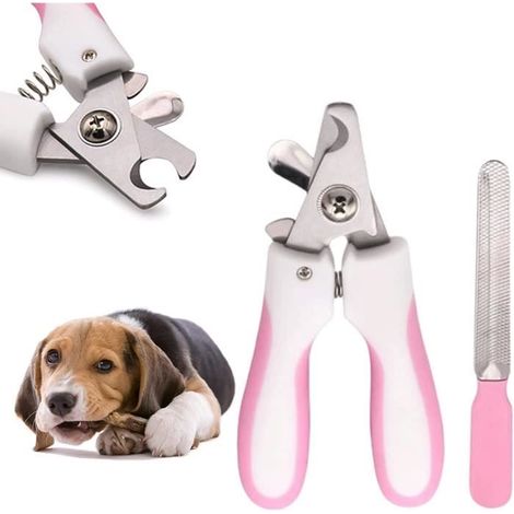 Coupe Griffe Chaton,Couper Griffes Chien,Coupe Griffes Chat,Coupe Ongle Chien avec Lime à Ongles,Coupe Ongle Chat Inoxydable (1/4)