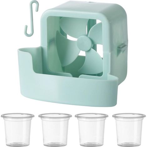 Ventilador de pared con bandeja para hielo, enfriador portátil colgante, mini aire acondicionado para el hogar, clip refrescante de verano - KZQ (1/5)