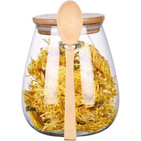 [Pot transparent pour thé et café] Andrew On-Line 1000ml Grande Capacité Verre Borosilicate Hermétique (1/5)