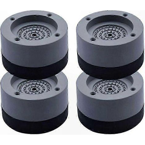 Tapis anti-vibrations, lot de 4, patins gris résistants pour lave-linge et sèche-linge, épaisseur 4 cm (1/5)