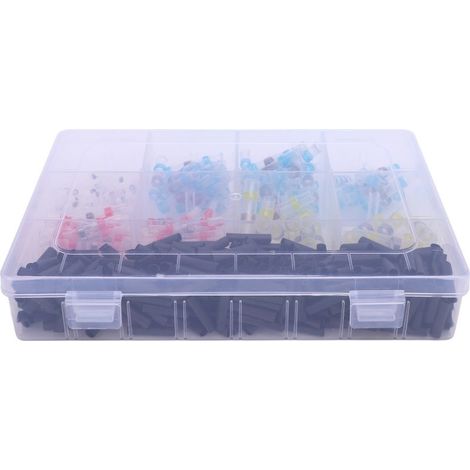 Kit de connecteurs de fil de soudure thermorétractable, connecteur d'épissure de câblage d'étanchéité pour bateau automobile marin camion 400 pièces (1/5)