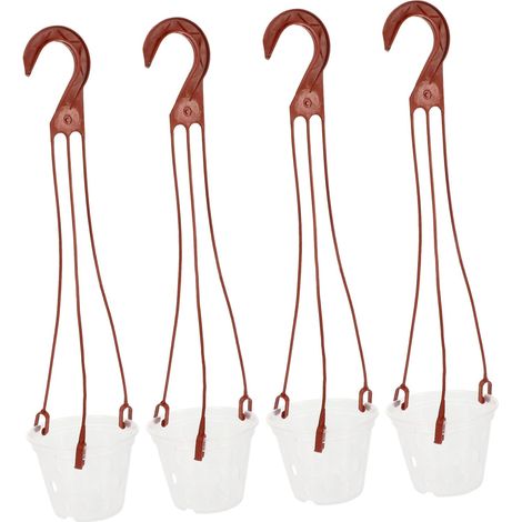 INOOMP Pots suspendus pour orchidées avec crochets en plastique et trous de drainage (1/5)