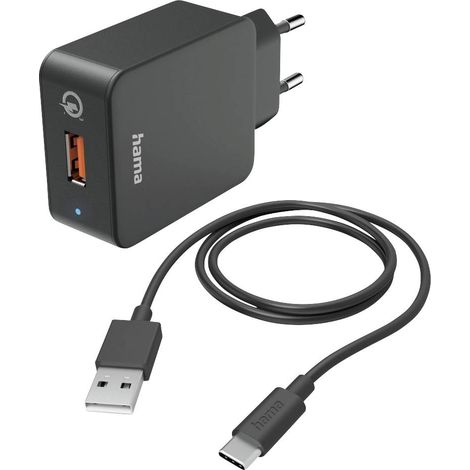 Hama Chargeur USB 19.5 W 1x USB-C® noir intérieure R283922