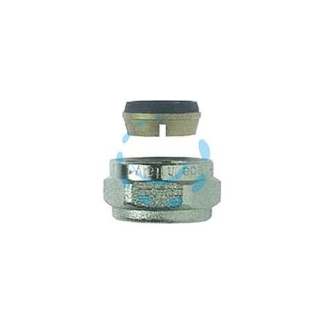 RACCORDO A COMPRESSIONE PER TUBO RAME ART.595 - F 1/2" x ø mm.16