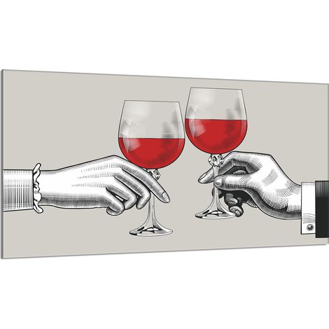protège-plaque de cuisson en verre 90x52 Vin (1/5)