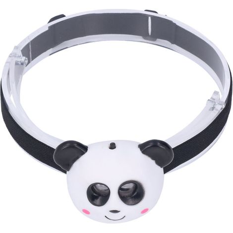 Lampada frontale a LED con simpatici animali dei cartoni animati, luce bianca, portatile, ideale per bambini -Crezuo