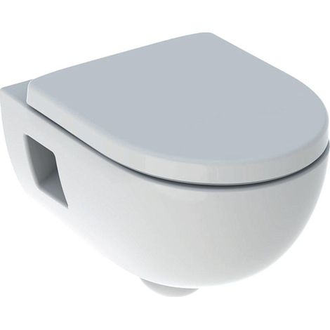 Geberit 300 Basic pack de WC suspendu chasse profonde sans bride 37x53cm avec abattant à fermeture douce blanc