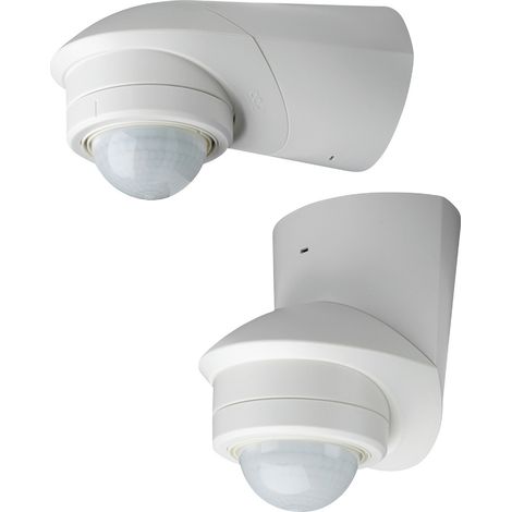 Grothe 94532 Aufputz PIR-Bewegungsmelder 360 ° Relais Weiß IP55