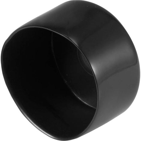 Rubber End Caps 2 Inches 2in 50 mm ID Vinyl Round Black (1/5)