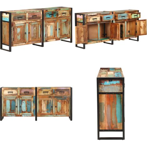Buffet 172x35x80 cm Bois de récupération massif - Buffet - Meuble De Rangement - Bois Recyclé - Mobilier Rustique - Design Industriel - Home & Living (1/5)