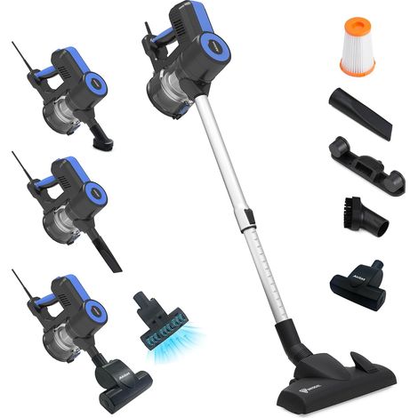 S12 Turbo 600W Aspirateur Filaire 17 kPa d'aspiration Aspirateur 2-en-1 avec brosse allemande et brosse turbo anti-poils, filtre HEPA lavable, léger et puissant (1/5)