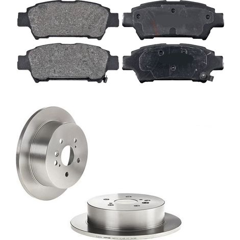 KIT FRENI POSTERIORI compatibile con TOYOTA AVENSIS VERSO (M2) - DISCHI + PASTIGLIE OEM: P 83 056 / 17171 /SOSTITUZIONE DIRETTA/BASSA POLVERE/SILENZIOSO (1/5)