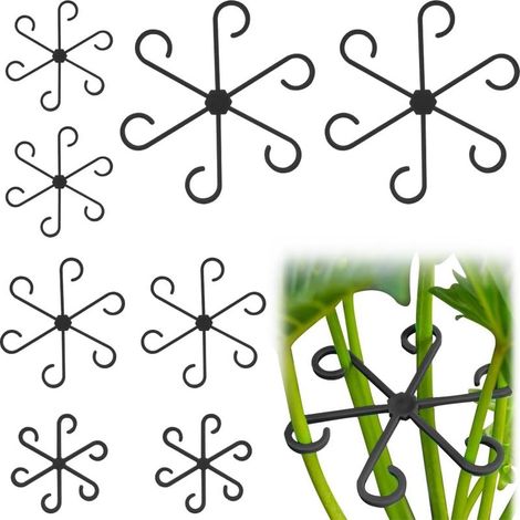 Support Tige Plante - Clip Fixation Plante Grimpante en ABS - Pour Intérieur Extérieur - 4 Tailles 58 77 116 130 mm - Lot de 8 Pièces (1/5)