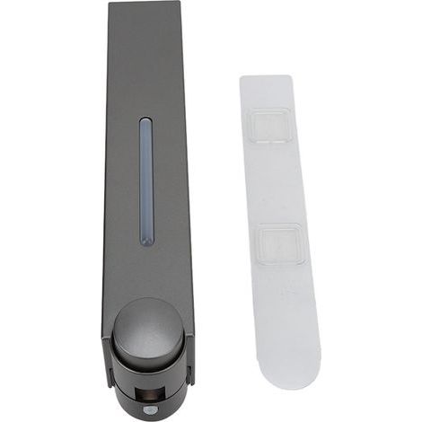 Distributeurs de savon liquide muraux Distributeur de shampoing en plastique de type bton arrière pour la toilette de l'école de l'htel à la maison Gris 6028 1 tasse (1/5)