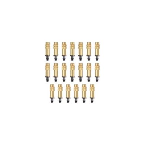 Shining House – Buses de brumisation réglables en laiton – Lot de 20 pièces – Atomisation uniforme pour irrigation de jardins et serres – Connecteur compatible 4/7 - HOUSE20 (1/5)