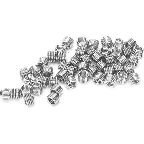 50 inserts filetés pour vis, douilles de réparation filetées, outil de protection et de réparation (unités US 10-24 x 1,5D) (1/5)