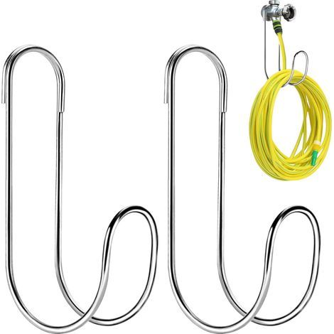 Wasserrohrhalter 2er Set Edelstahl Schlauch Management Haken (1/5)