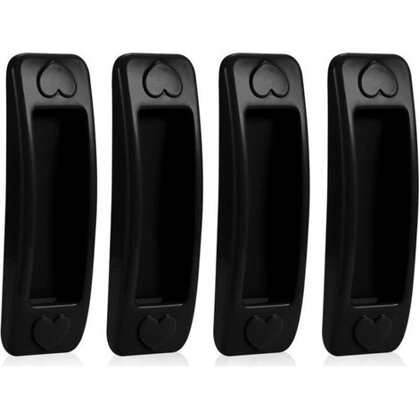 Poignées auxiliaires autocollantes - Lot de 4 - Matériau ABS - 33 x 110 x 15 mm - Antidérapantes - Faciles à installer (1/4)