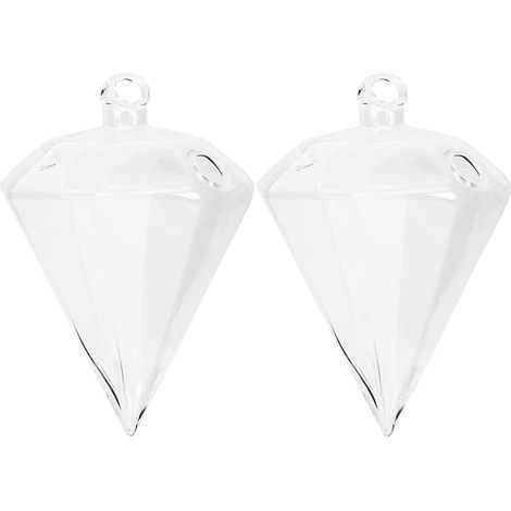 2 Stück hängende Glasvase aus Glas mit kreativem Design