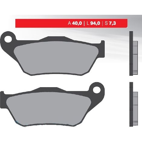 PASTILLAS DE FRENO BRENTA KH430 (ORGÁNICAS)