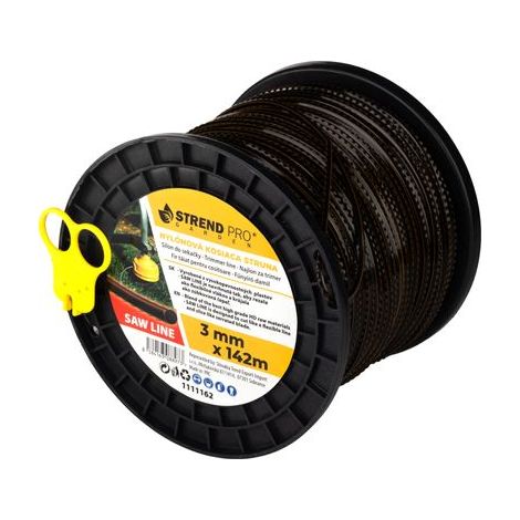 Mähfaden Strend Pro Premium SawLine, 3 mm, L-142 m, gezahnt