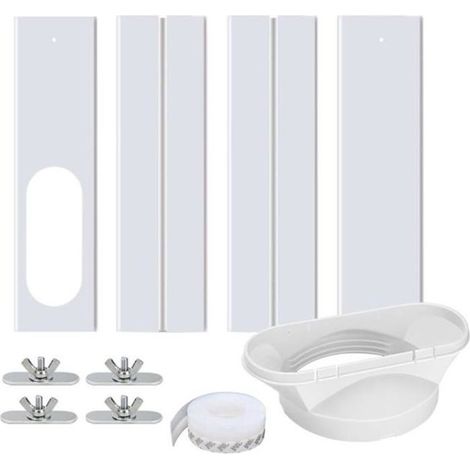 Kit de fenêtre de climatiseur portable avec joint de fenêtre réglable de coupleur pour unité AC Adaptateur de fenêtre 135 mm (1/4)