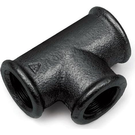 RACCORDO A T NERO 1 1/4 POLLICE DN32