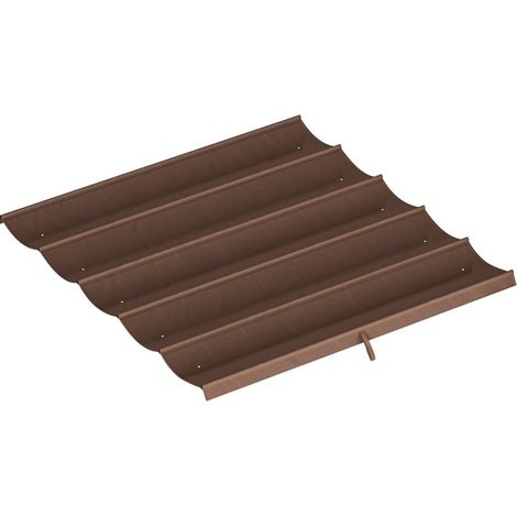 Toile de remplacement pour pergola 3 x 3 m, déperlante avec 10 trous d’évacuation, tissu respirant café, pour pavillon 6 barres  CHICFURN (1/5)