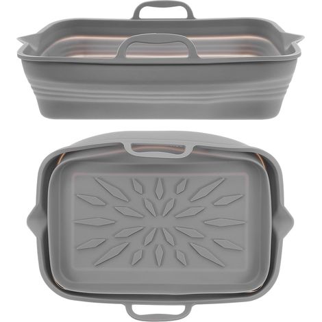 Ciieeo Plaques de Cuisson Pliables en Silicone 2pcs Poignées, Tapis Antiadhésifs pour Friteuse à Air, Résistantes la Chaleur, pour Petits Appartements et Voyages'-'- (1/5)
