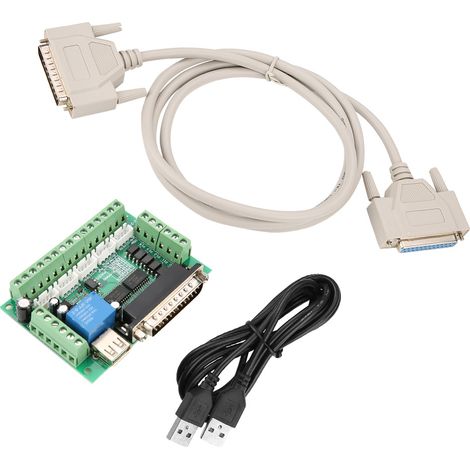 MACH3 5 Axis USB Interface Breakout Board for CNC Stepper Motor