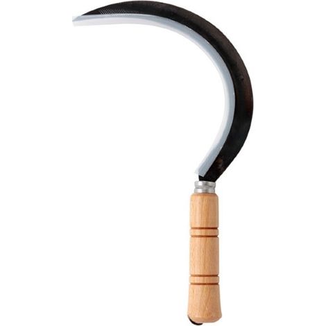 Falce dentata Leborgne 30 cm con manico in legno
