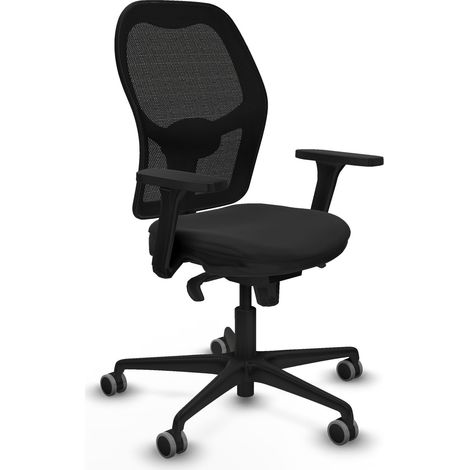 Silla de oficina piqueras y crespo Jorquera negro brazos ajustables (1/5)