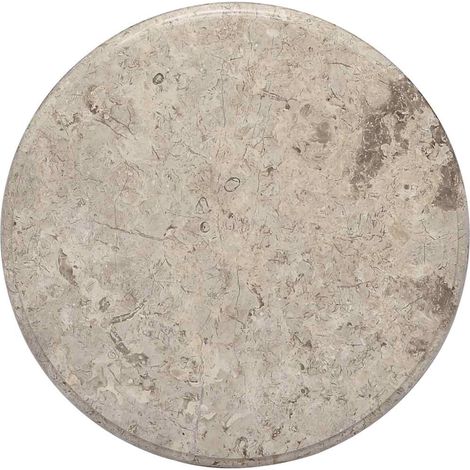 Tischplatte Grau Ø50x2,5 cm Marmor vidaXL (1/5)
