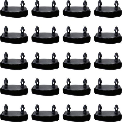 20 Pièces 53 mm Supports pour Sommier à Lattes Embouts , Fixation Latte Sommier Embout de Latte , Lattes pour Rails Latéraux , Accessoires de Connexion pour Lit Double et Simple (1/5)
