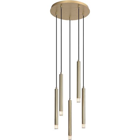 Suspension moderne ronde dorée 5xG9 Ramira Rabalux (1/5)