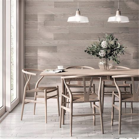 Lambris Bois Adhésif Sky Grey Chêne Gris Clair NatureWall - 1m²