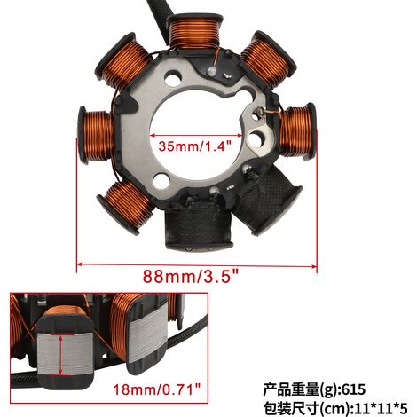 Le stator de bobine convient au TRX250R FourTrax 250 1986-1989 31120-HB9-741