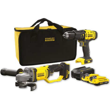 Stanley SFMCK471D2S Kit V20 Trapano a percussione brushless + smerigliatrice (1/5)