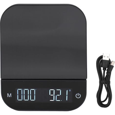 Balance De Cuisine, Affichage LED De 0,1 G à 6,6 LB, Commande Tactile, Fonction De Tare, Minuterie Automatique, Balance à Café pour la Cuisine Familiale (1/5)