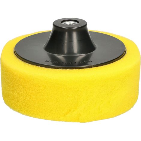 KOTARBAU Disque de polissage 150 mm avec éponge jaune pour polissage moyen. (1/5)
