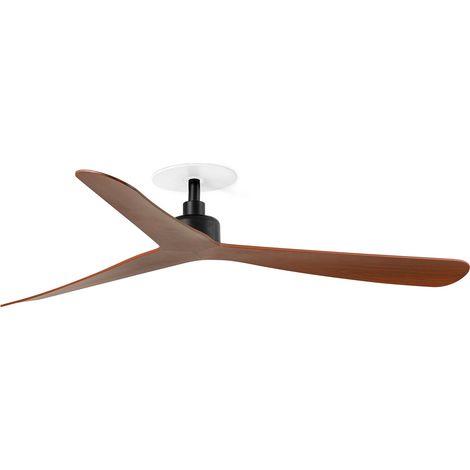 ROCKER RECESSED L Ventilator schwarz/Nussbaum