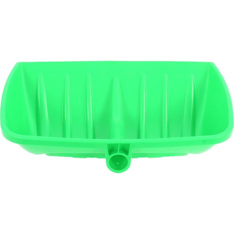Pelle plastique PP large pour neige gravier terre feuilles jardin chantier nettoyage verte sans manche 53x35.5x12.5cm (1/5)