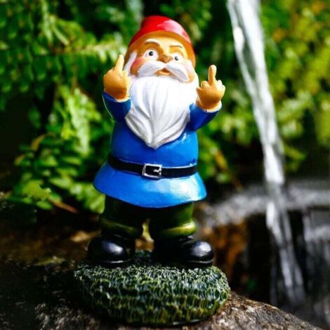 Lustiger betrunkener Gartenzwerg, kreative Zwergenstatuen-Dekoration, Gartenskulptur, Kunstharzhandwerk, Miniatur-Zwerg-Neuheitsgeschenk für draußen, drinnen, Terrasse, Rasenornament